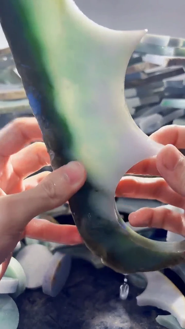 裸石翡翠缅甸翡翠A货文741