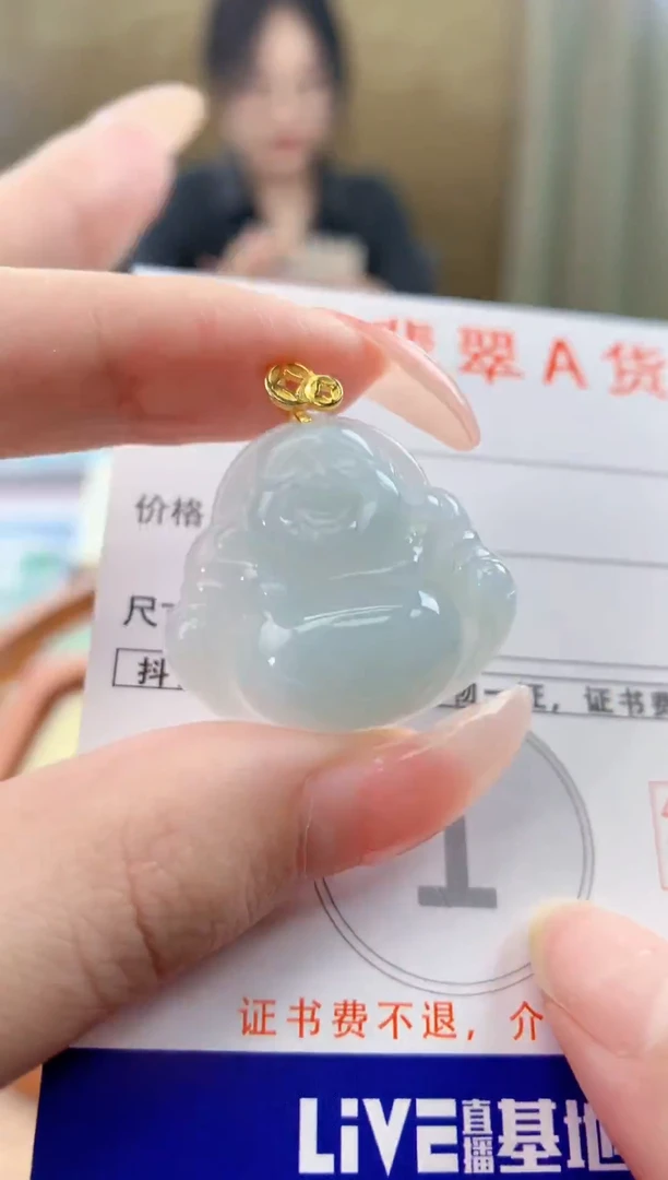 颈饰未镶嵌翡翠天然A货翡翠挂件