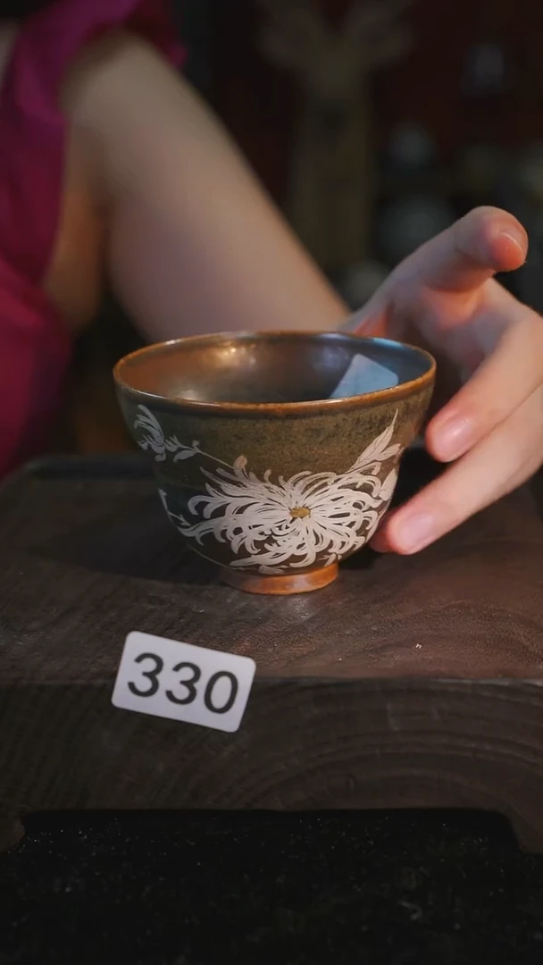 杯子等烟雨陶瓷手作主人杯330
