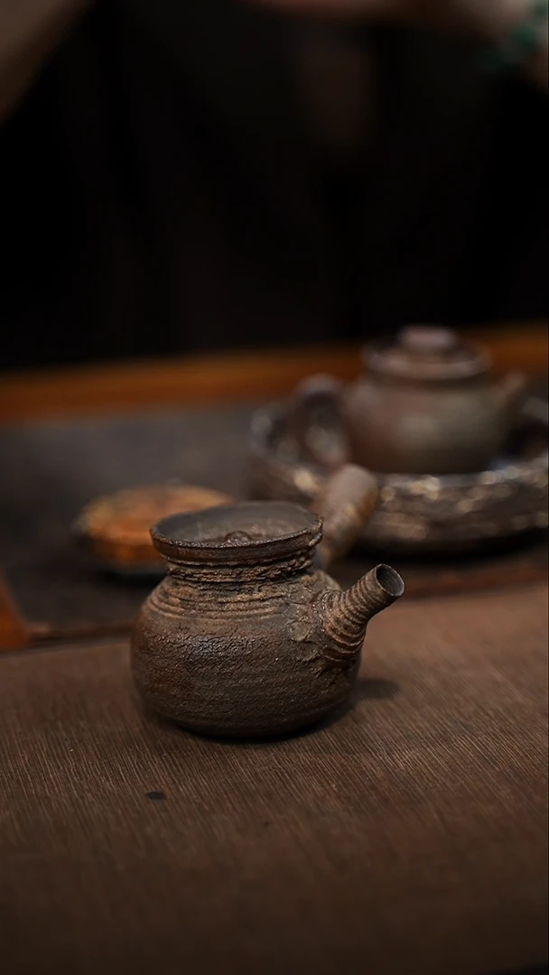全手工制作  南蛮侧把壶