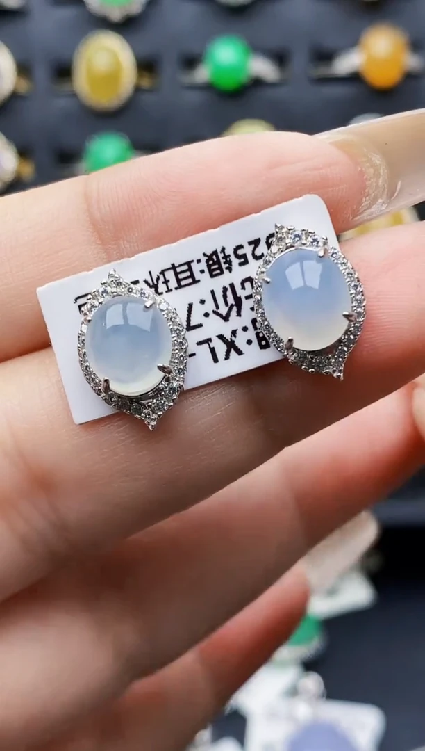 银S925镶嵌戒指翡翠8461