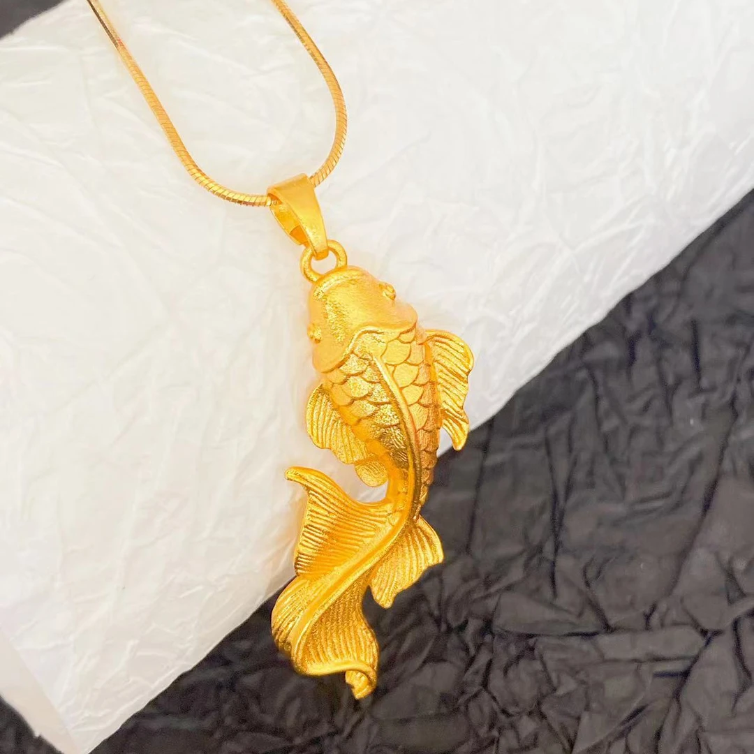 铜合金吊坠 时尚百搭锦鲤吊坠精美项坠