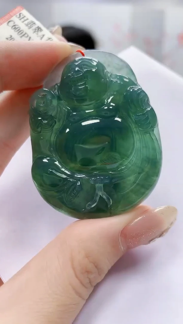 未镶嵌定制翡翠4852jw-毛货挂件8