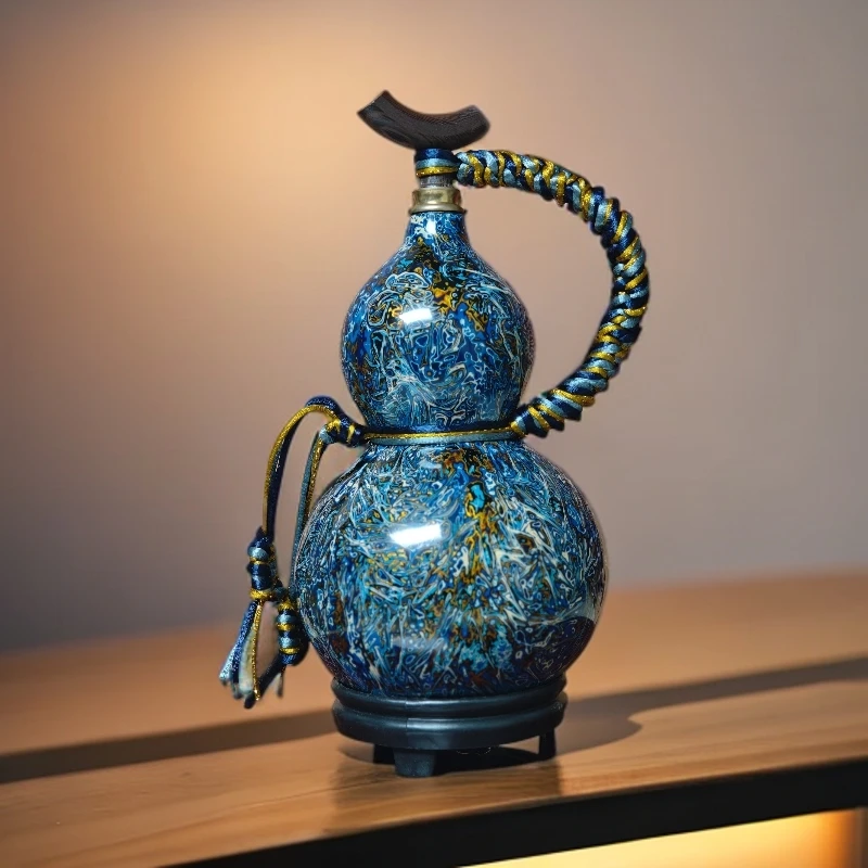 非遗大漆天然酒葫芦手工髹漆500ml左右