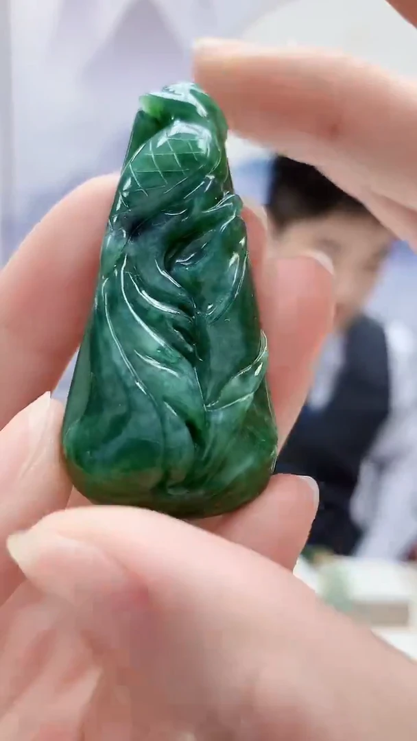 未镶嵌定制翡翠5176ry-毛货挂件17