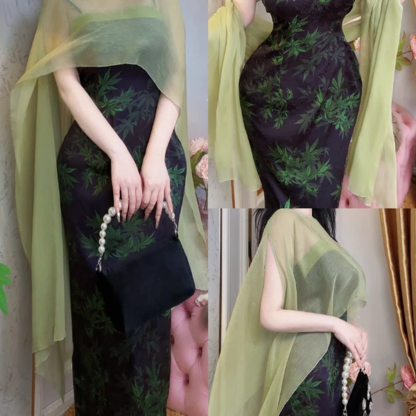 唯艳家【玉辞心】原创百搭轻柔淑女温柔风外披新中式仙女套装