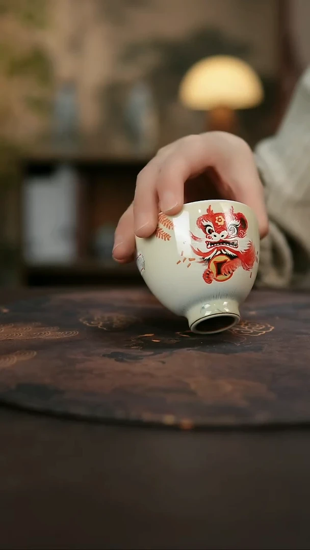 景德镇陶瓷杯碗柴烧多人
