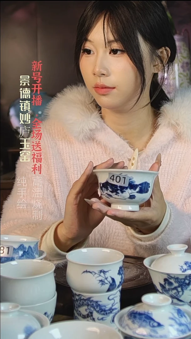 盘陶妙庐玉窑压手401微瑕