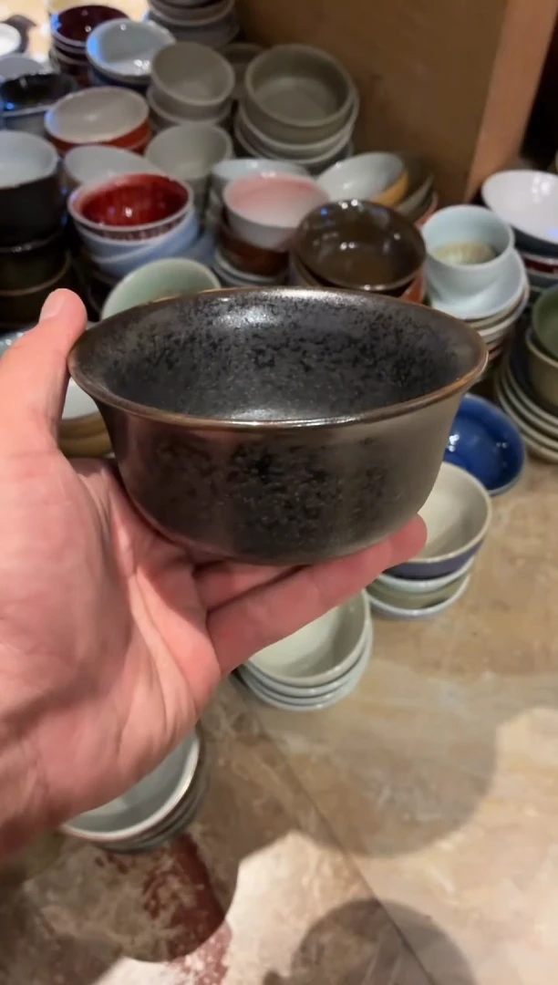 瓷片5 寸银兔毫万福碗（福利款）