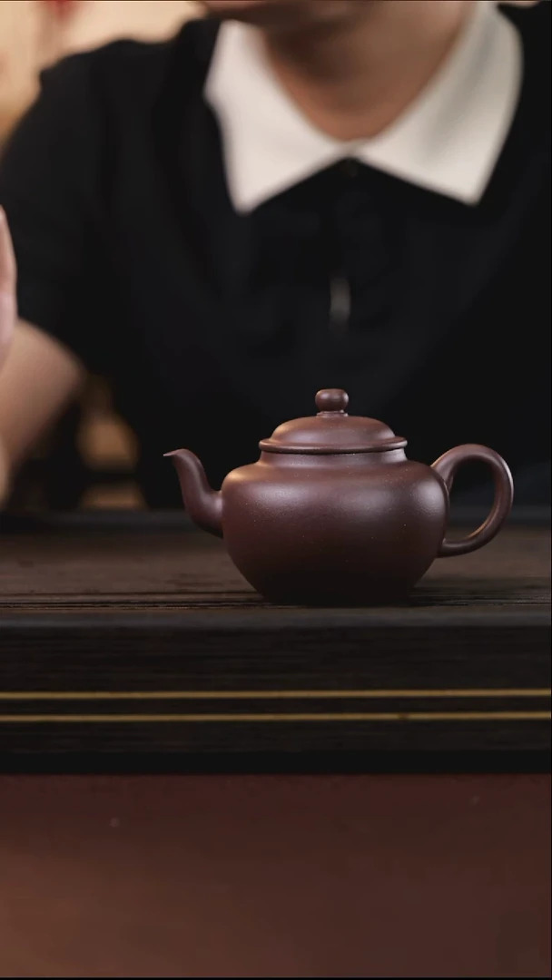 茶壶紫砂Ah3875 李静恒圆