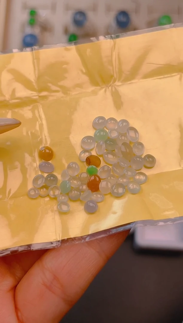 裸石翡翠天然翡翠蛋面24