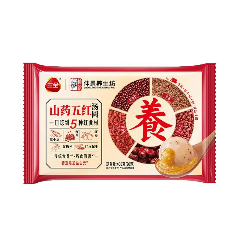 三全 五红山药汤圆 400g/袋