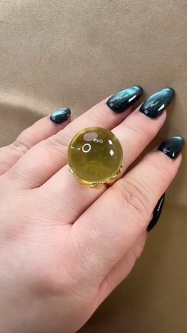 琥珀颈饰未镶嵌戒指