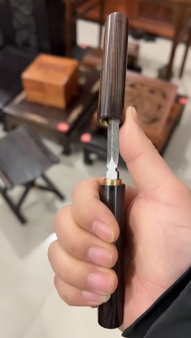 紫檀木开茶刀111