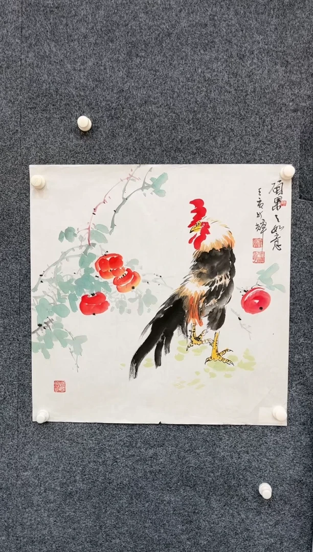 【闪购商品】国画2.25艺术馆-颜新辉-斗方原作3/15