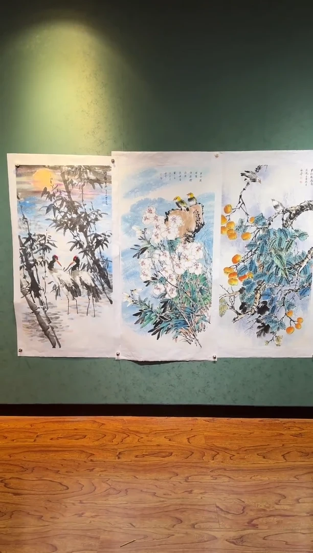 国画湖社画会/谢福堂随机一副-12-31-8