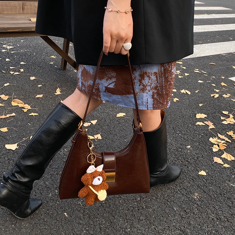 00Purse轻奢女包韩系高级感单肩腋下包小众设计逛街斜挎包3739