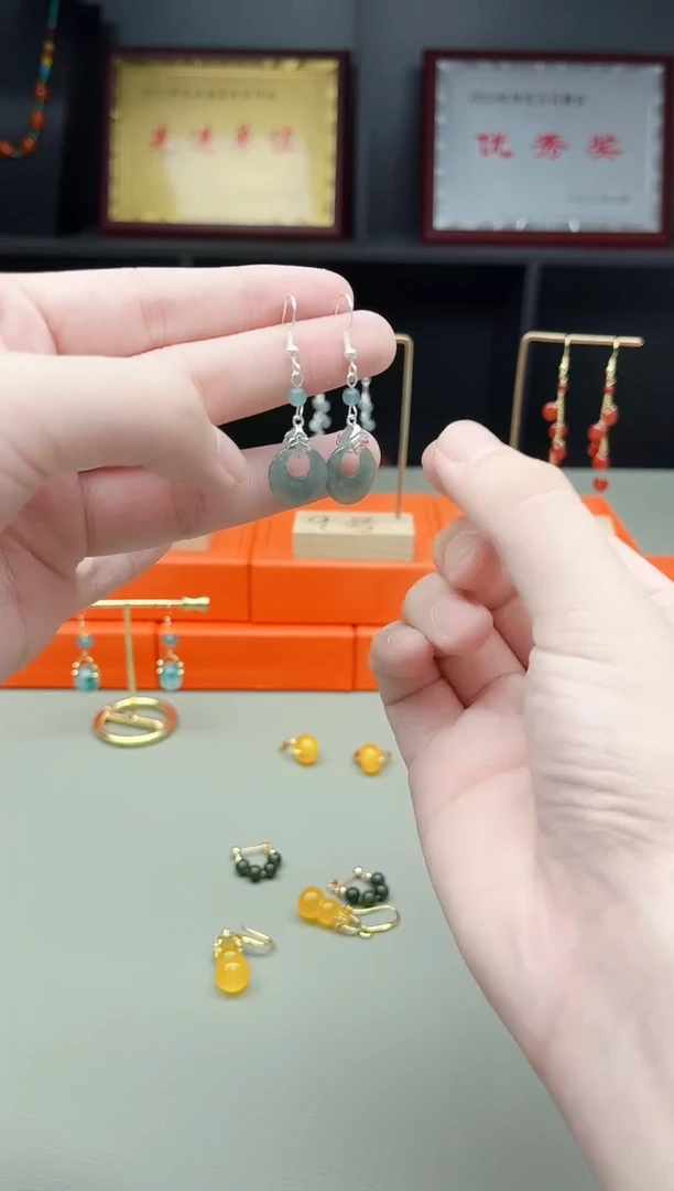 未镶嵌翡翠耳饰434