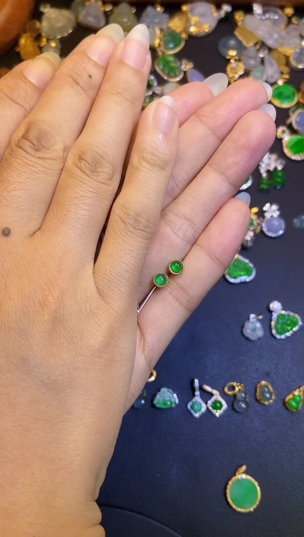 吊坠(不含链)银S925镶嵌翡翠1