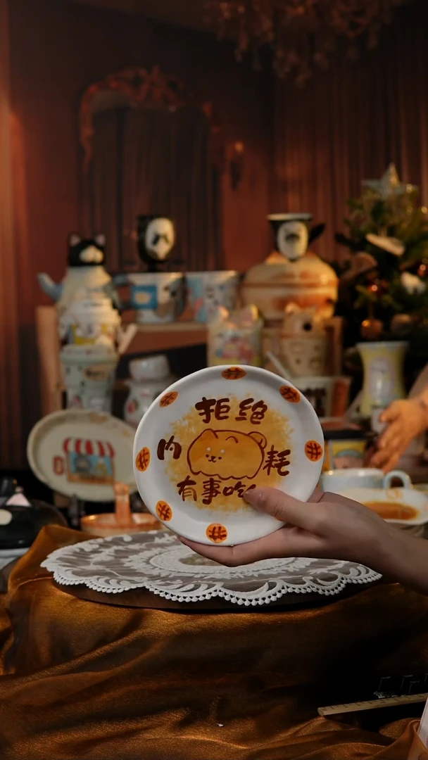陶瓷便携款景德镇手工手绘陶瓷