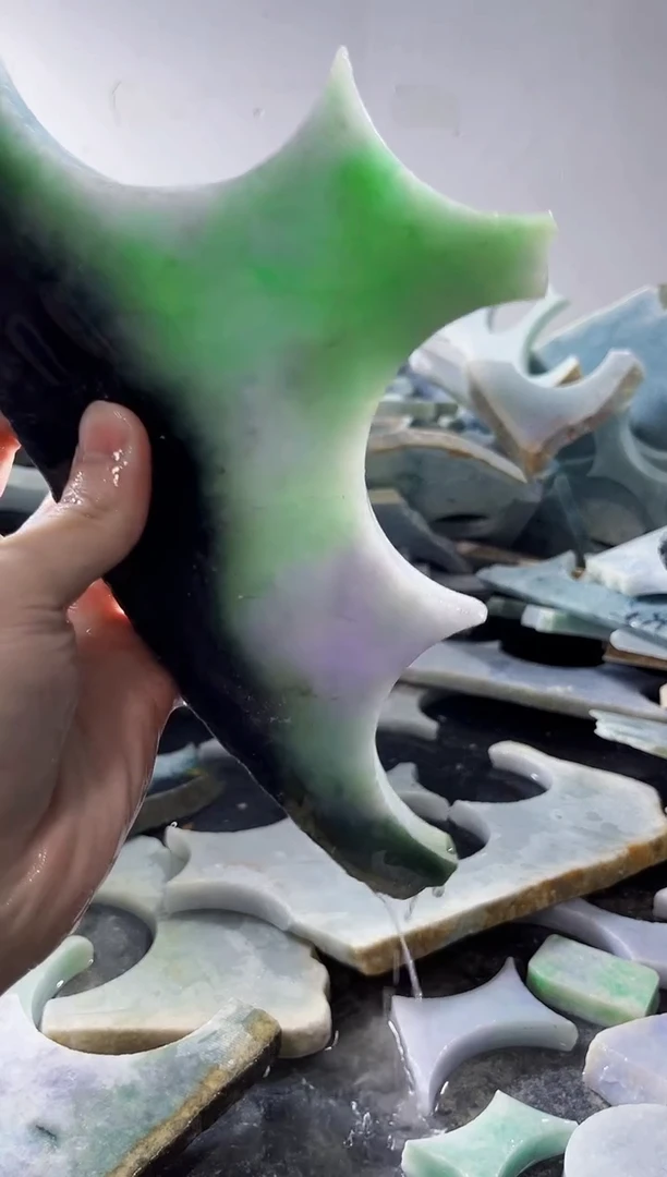 裸石翡翠缅甸翡翠A货文5954