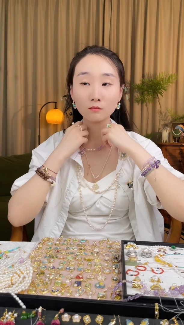 淡水珍珠合金项链004