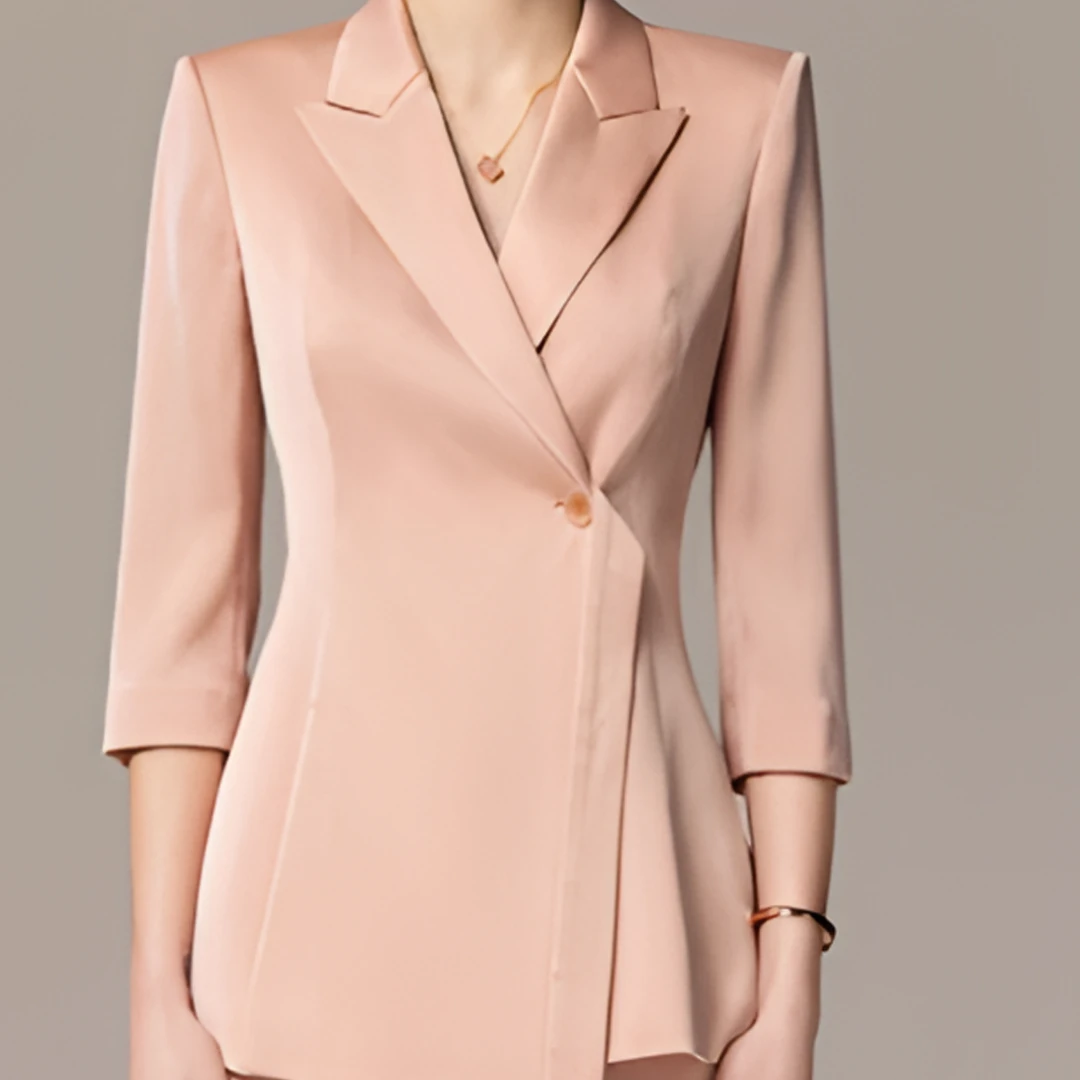 工地一姐【24089粉色西装】休闲气质修身洋气衣服女财阀千金女装