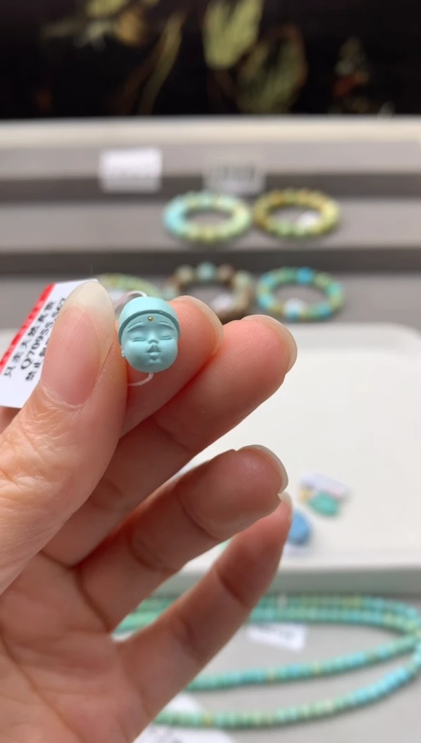 未镶嵌绿松石雕刻D92