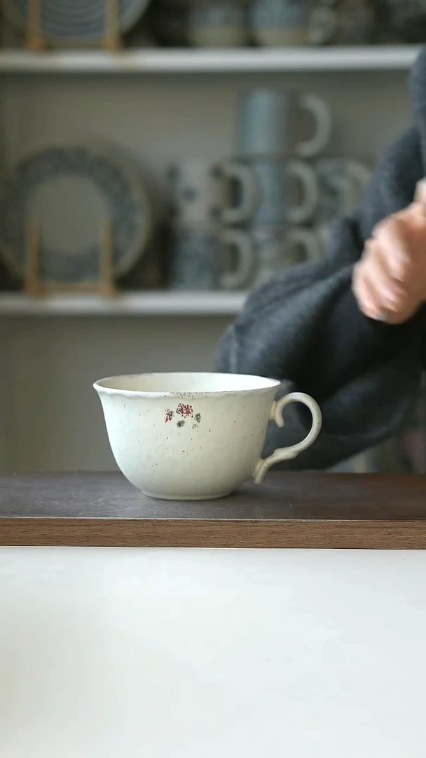 陶Hitable粉黛咖啡杯240ml@4-2@