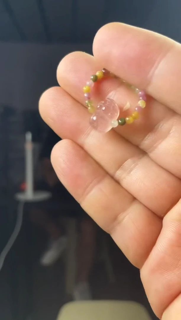 碧玺戒指未镶嵌碧玺貔貅戒指23.8