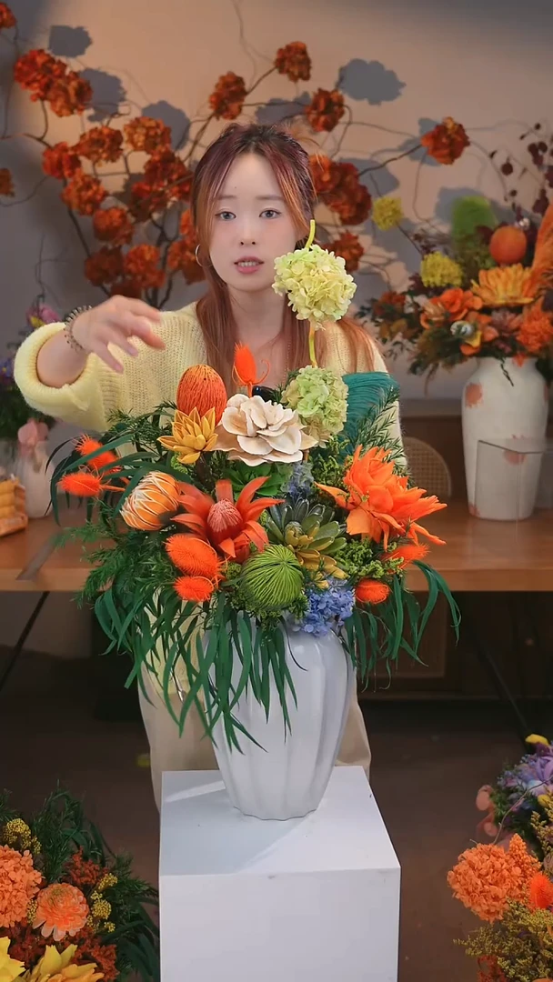 图片款式：单花束+花瓶