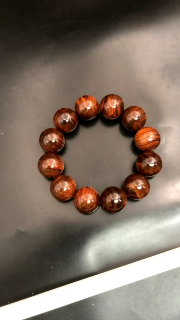 手串/手链黄花梨/降香黄檀f****馍海黄野生油梨2.0虎皮纹福利手串