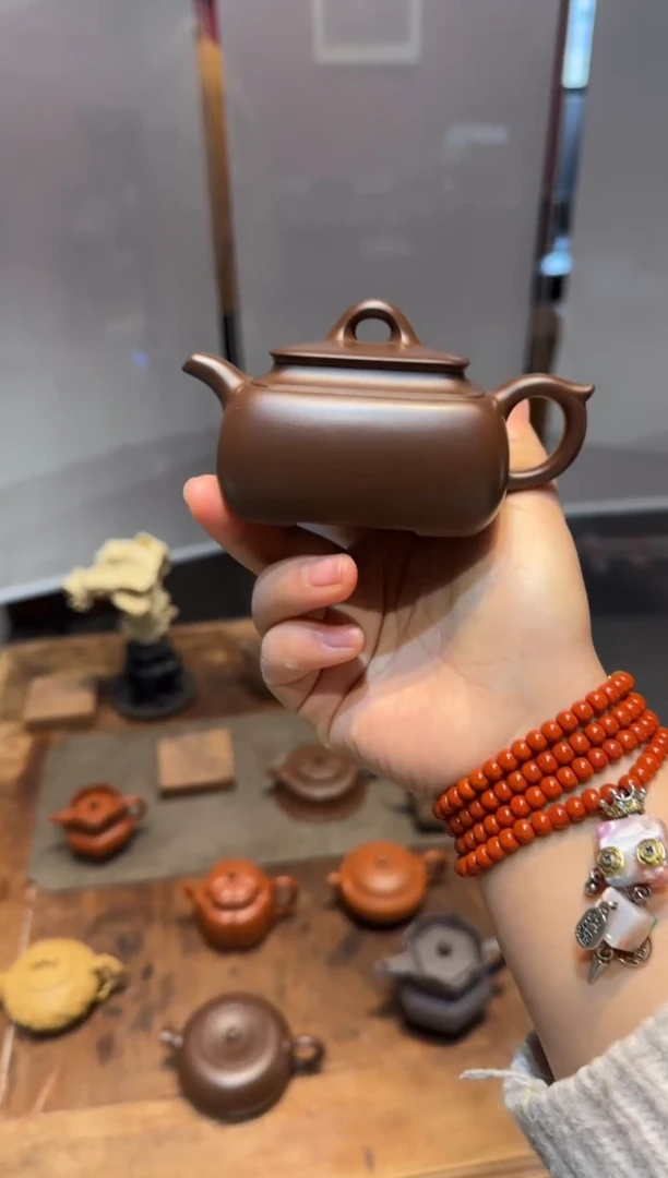 茶壶紫砂湖*怪长四方 紫砂壶