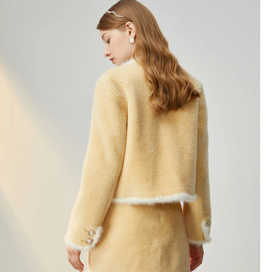 【黄蓉推荐】恩曼琳秋冬新款气质百搭小香风短款半身裙EANCDB39