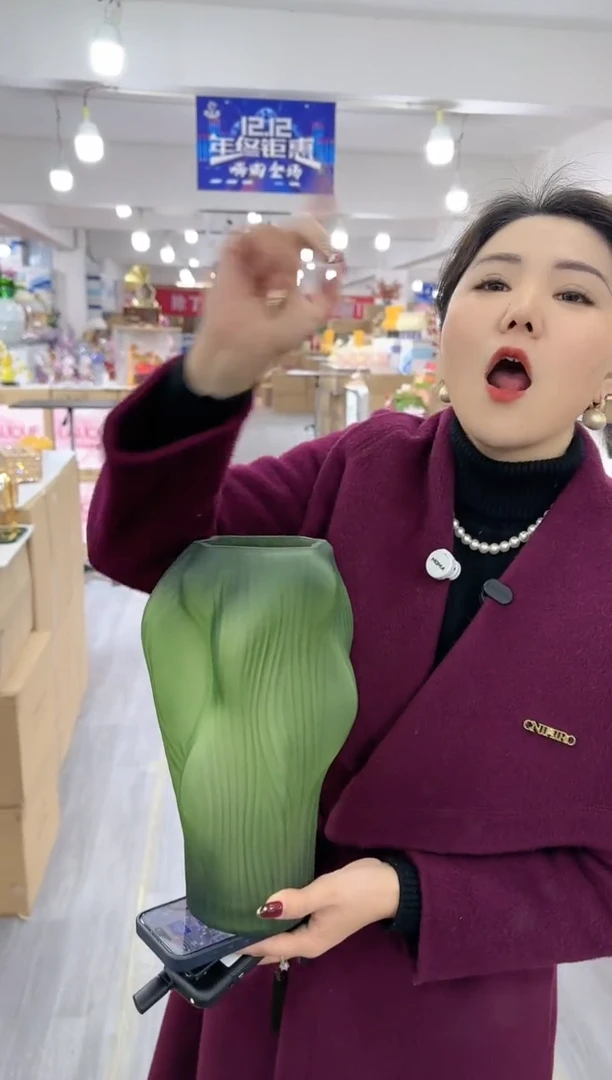 【闪购商品】琉璃椿野花器-qw-早39