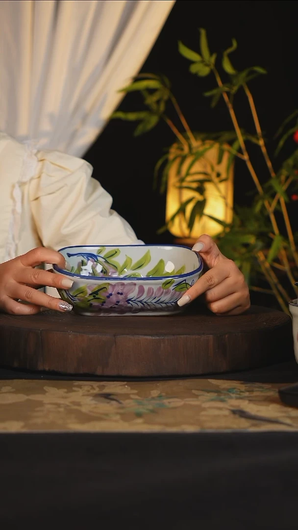 其他景德镇手工手绘高温陶瓷可进蒸箱烤箱洗碗机