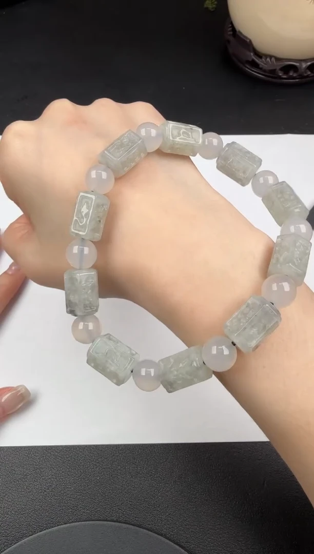 未镶嵌手串翡翠翡翠饰品-41