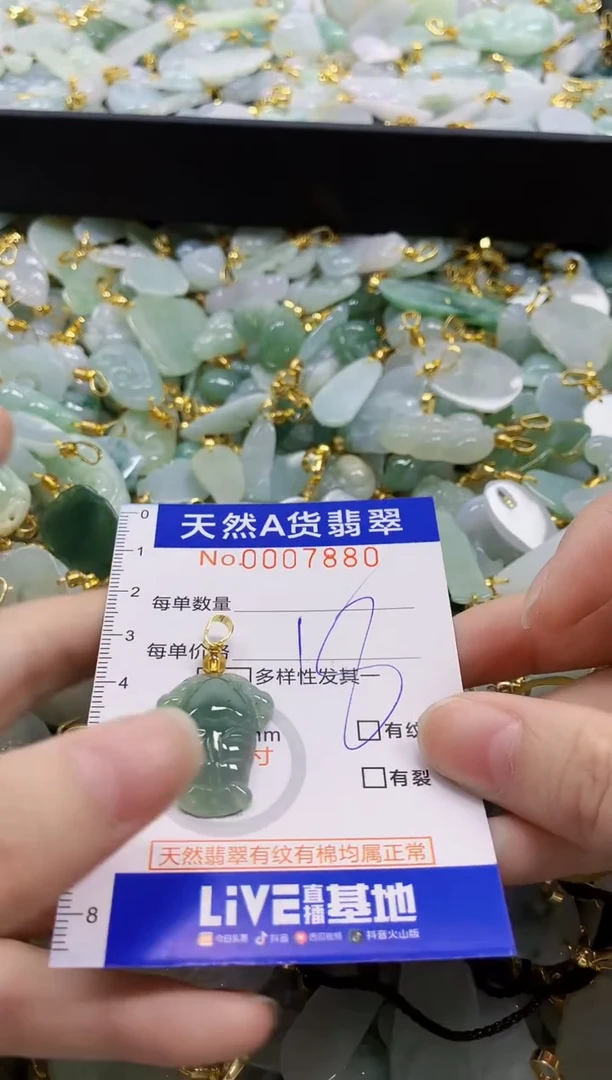 颈饰未镶嵌翡翠纯天然a货翡翠