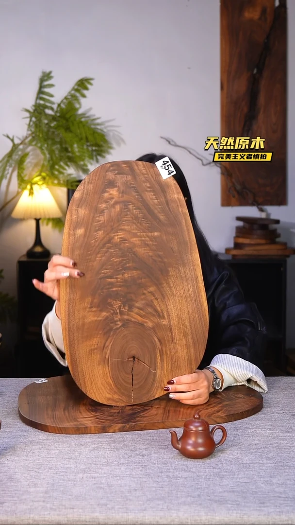 木北美黑胡桃原木.干裂疤结不属于商品质量问题完美主义者慎拍