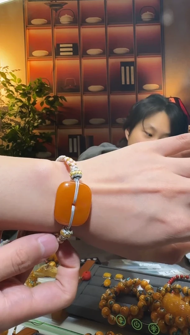 蜜蜡颈饰未镶嵌0874天然蜜蜡珠宝奇石