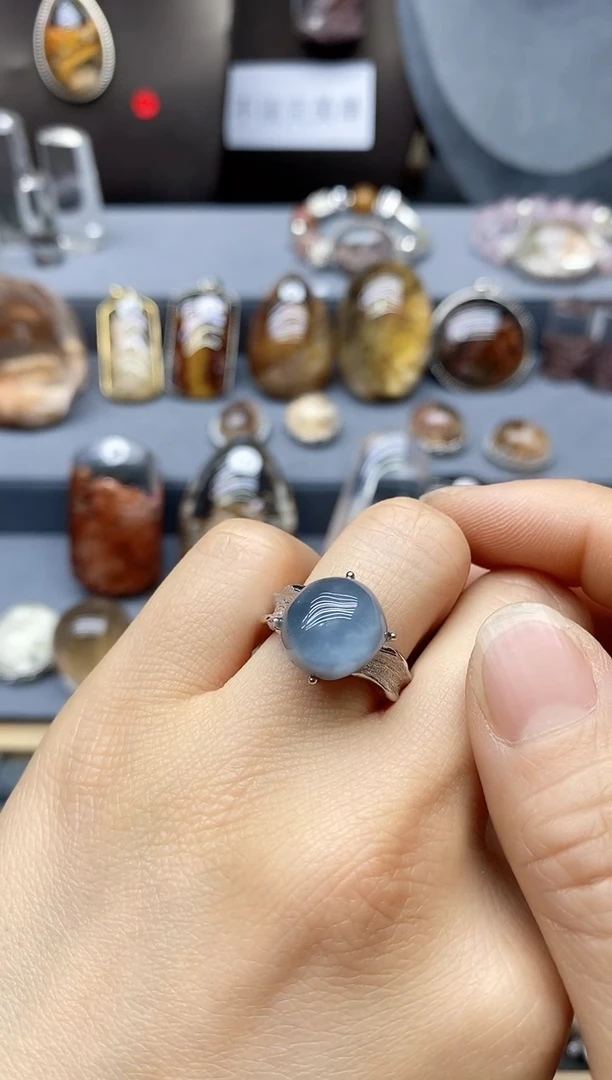 戒指银S925镶嵌水晶水晶水晶