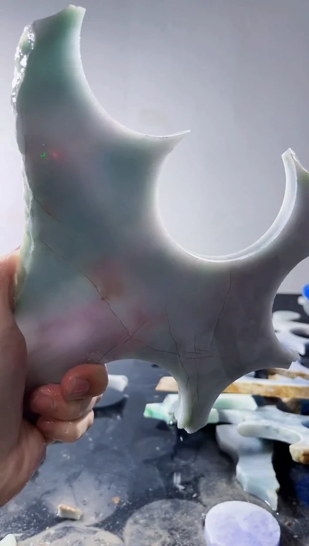 裸石翡翠缅甸翡翠A货文5287