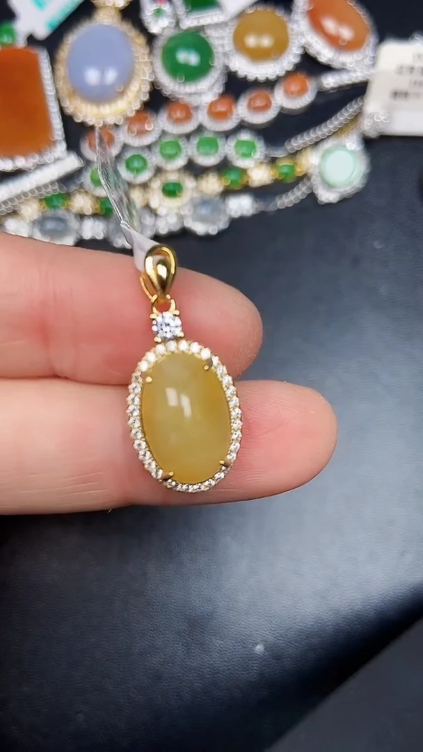 银S925镶嵌戒指翡翠3690