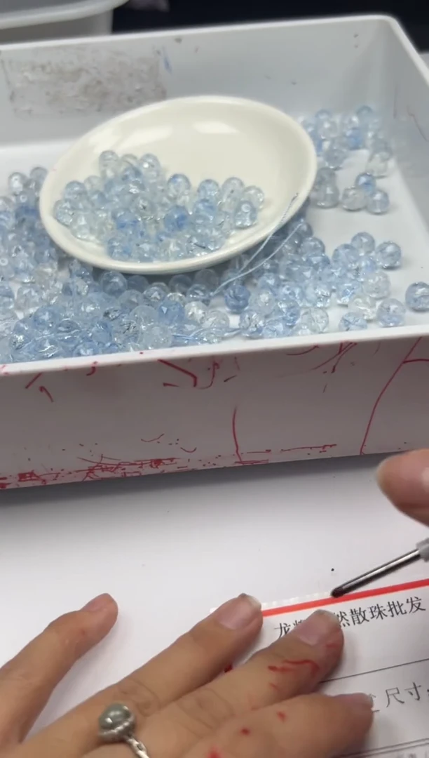 未镶嵌颈饰水晶w1798海蓝宝阿赛切面10mm*20颗