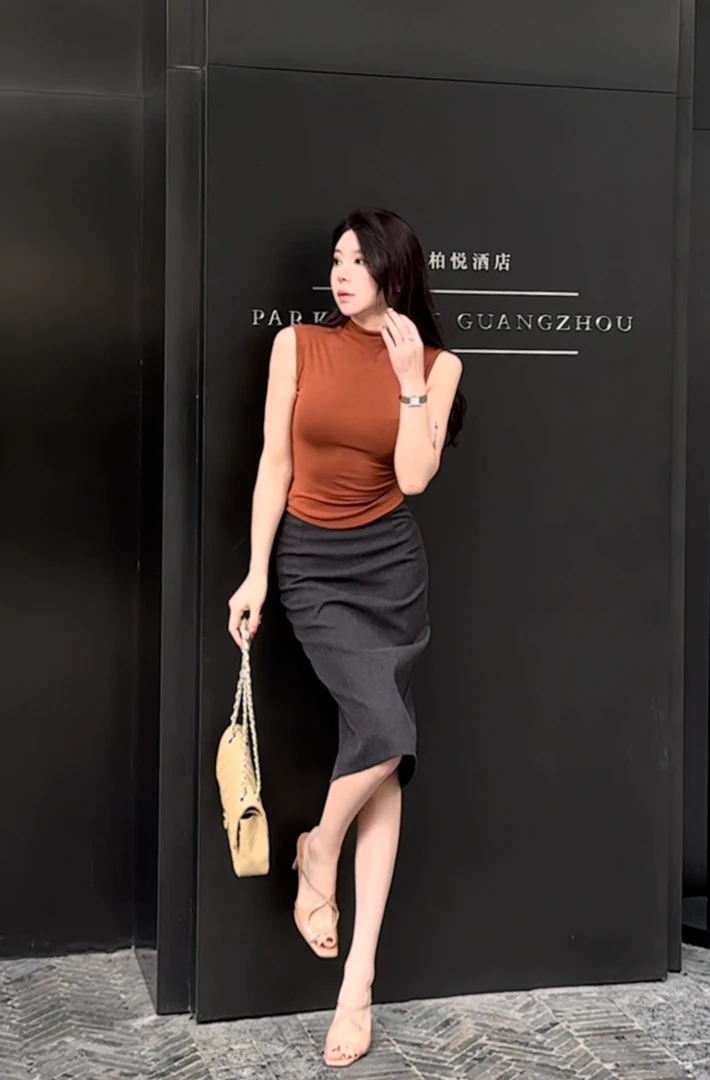 FANFAN 金秘书同款韩女修身半裙显瘦气质女神百搭2.17No退No换