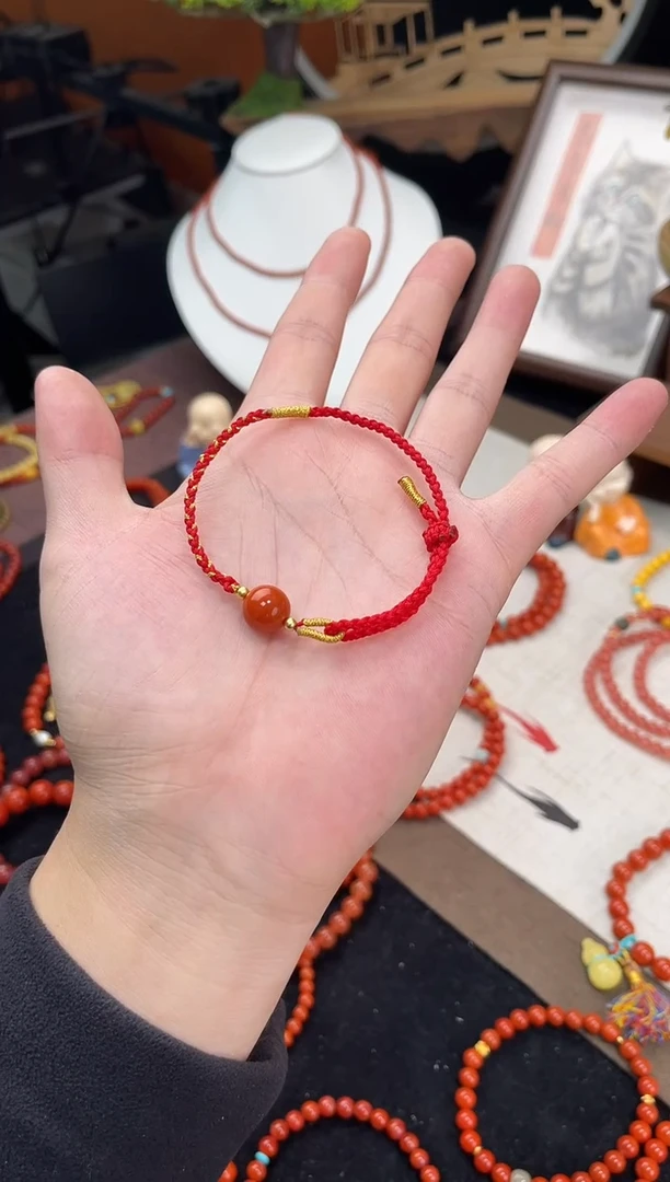 未镶嵌手绳南红玛瑙南红手绳QF-A471