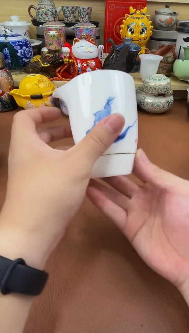 陶瓷茶具摆件旅行套组