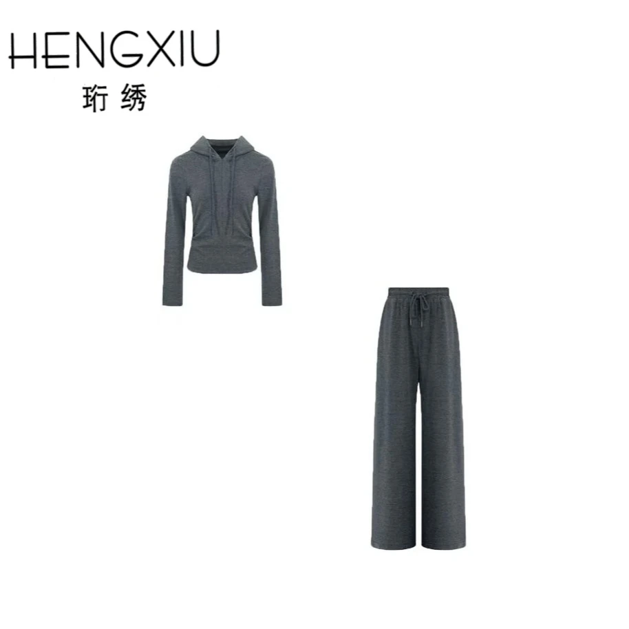 珩绣2025新款时尚百搭通勤针织休闲套装250899
