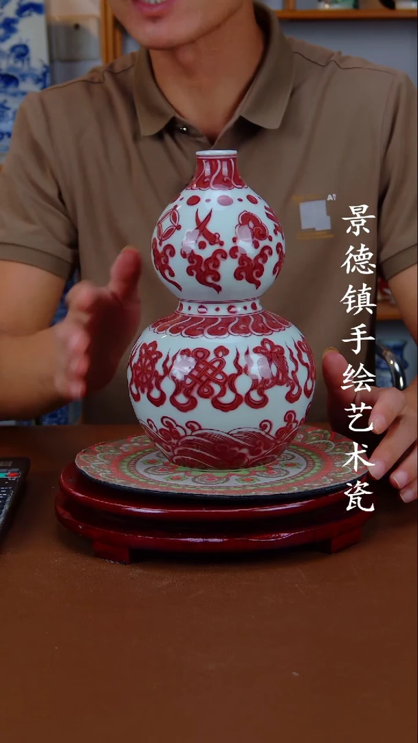 现代景德镇手工手绘陶瓷摆件48
