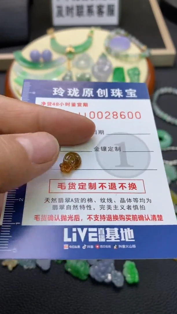 【闪购商品】翡翠颈饰未镶嵌翡翠净货28600